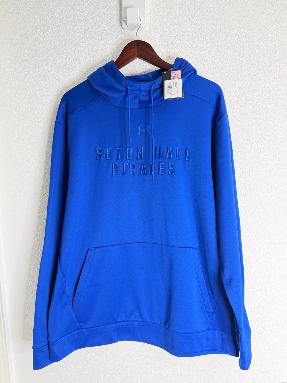 Under Armour Men's Seton Hall Pirates Royal Blue Hoodie XXL